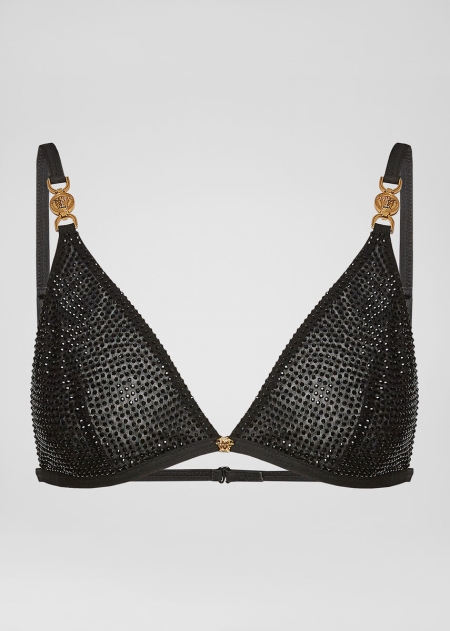 Bralette Versace Versace Crystal-Embellished Dama | LXWJYBD-30